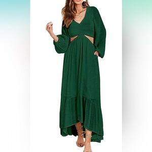 Beautiful green cut out dress